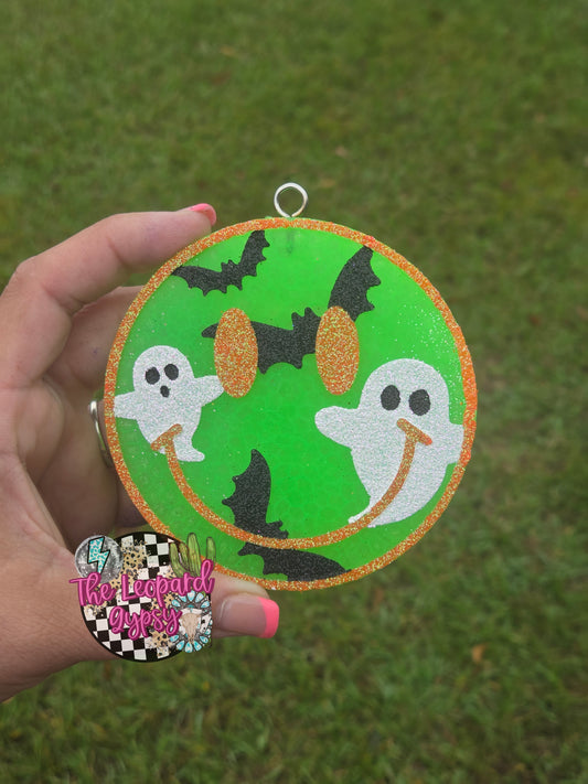Round Ghosty & Bats Freshie